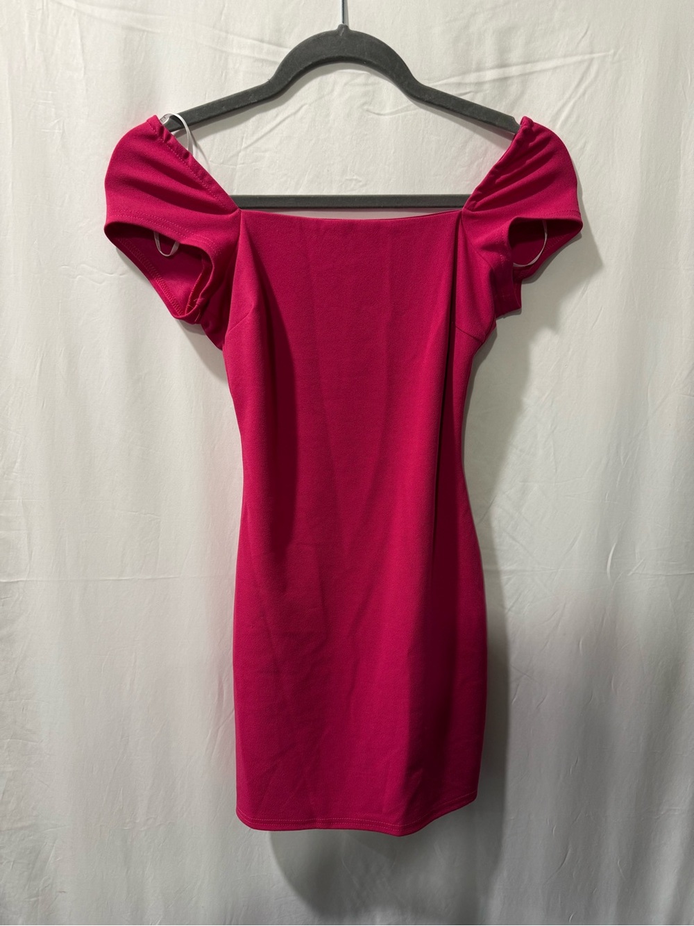 Lulu's One-Shoulder Fuchsia Bodycon Dress